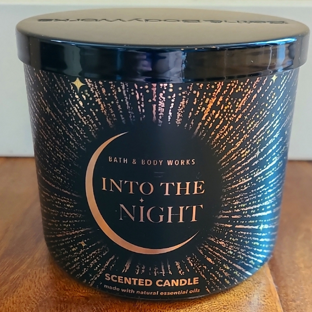 INTO THE NIGHT 3 Wick Candle Bath & Body Works